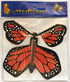 Orange Monarch wind up flying butterfly