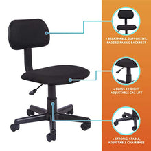 Load image into Gallery viewer, Office Essentials Height Adjustable Desk Chair - Black - iBuy Africa 
