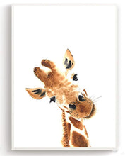 Load image into Gallery viewer, Giraffe Nursery Wall Poster Set for Baby Bedroom - Childrens Room Furniture Boys and Girls (Set of 3 A4 - Posters) - iBuy Africa 
