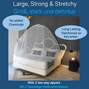 Luxury Pop Up MOSQUITO NET Tent, Large: for Twin to King Size Bed - iBuy Africa 
