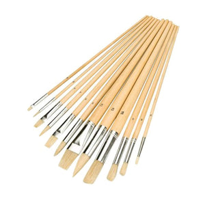 Silverline 282606 Artists Paint Brushes with Mixed Tips 12 Piece Set - iBuy Africa 