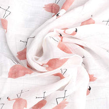 Load image into Gallery viewer, Bamboo Muslin Swaddle Blankets- 3 Pack&quot;Floral &amp; Flamingo &amp; Feather Print&quot; Baby Swaddle Wrap for Baby Shower Gift - iBuy Africa 
