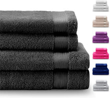 Load image into Gallery viewer, Chemical-Free, 100% Cotton Towel Sets (6 Pieces, Violet) - 4 Hand Towels (50x80cm) and 2 Bath Sheets (140x70cm) - Super Soft and Absorbent - Machine Washable - Bathroom, Pool - iBuy Africa 
