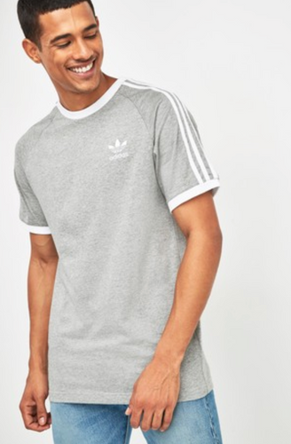adidas Originals 3 Stripe California T-Shirt - Grey - iBuy Africa 