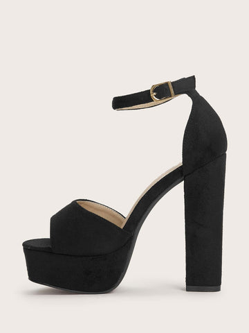Ankle Strap Chunky Heels - FLJ CORPORATIONS