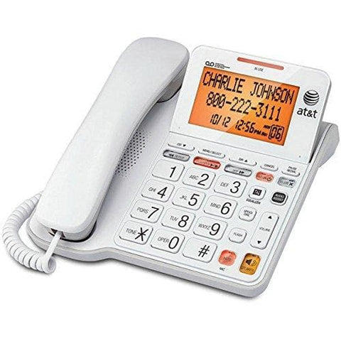 Phone Landline, Att Cl4940 Home Office Desk Line Corded Phone Speaker, White