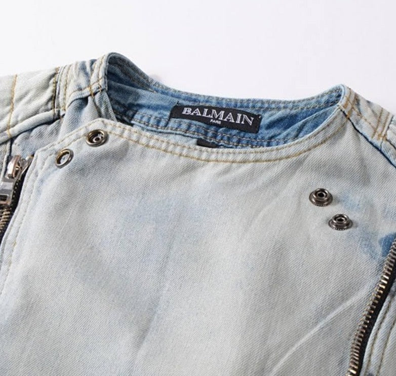 Balmain Designer Jacket Fashion Coat Men Women Denim Coat Casual Hip Hop Designer Jacket Mens Clothing Size M-4XL - FLJ CORPORATIONS