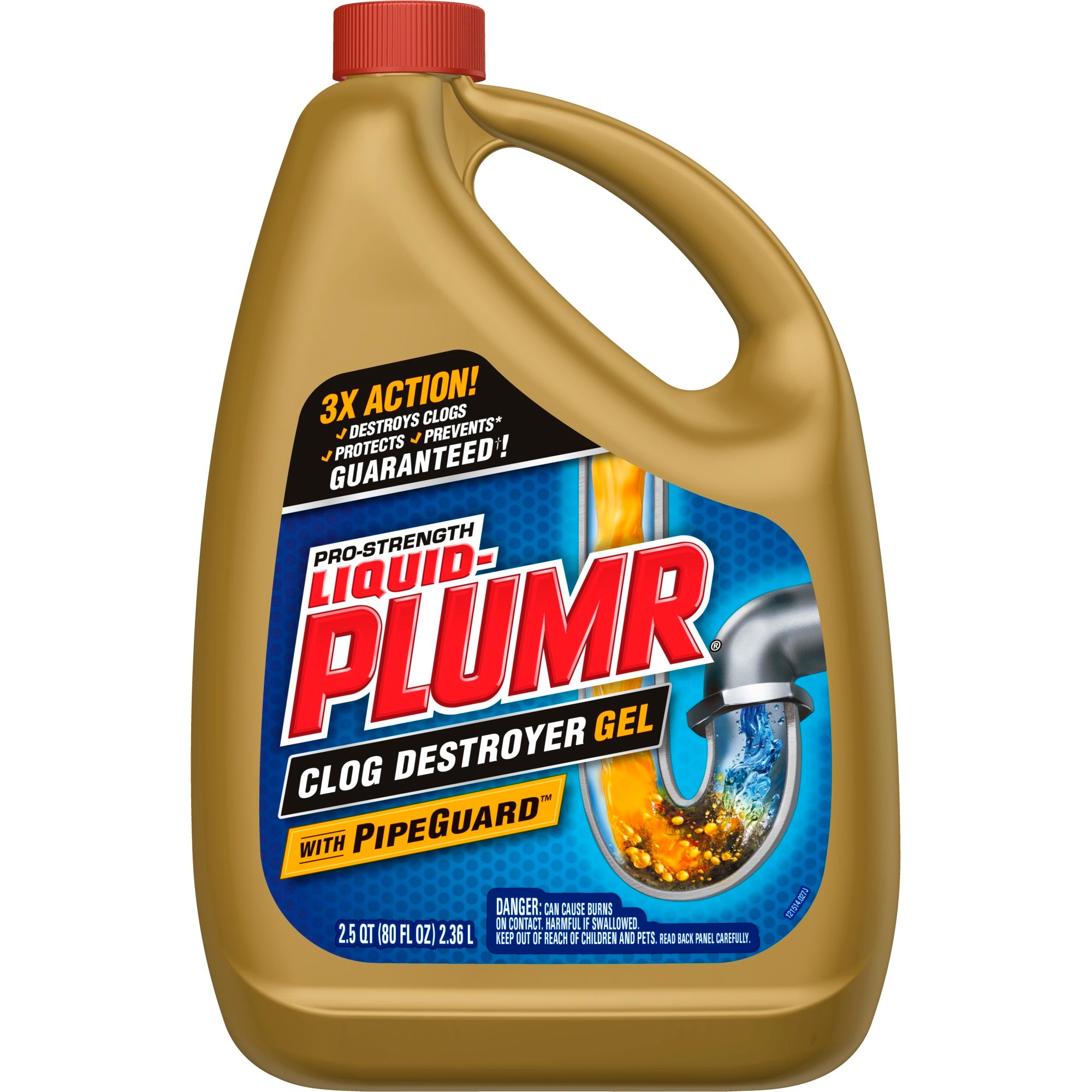 Liquid-Plumr Pro-Strength Full Clog Destroyer Plus PipeGuard, 80 Ounces - FLJ CORPORATIONS