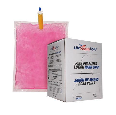 2 Cases of 12 Pink Pearlized Liquid Lotion Hand Wash Soap 800-ml Dispenser Refill Pouch Bags (24 count) - FLJ CORPORATIONS