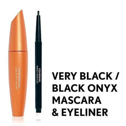 COVERGIRL Lash Blast Volume Mascara (Very Black) + Perfect Point Plus Eyeliner (Black Onyx) Value Pack - FLJ CORPORATIONS