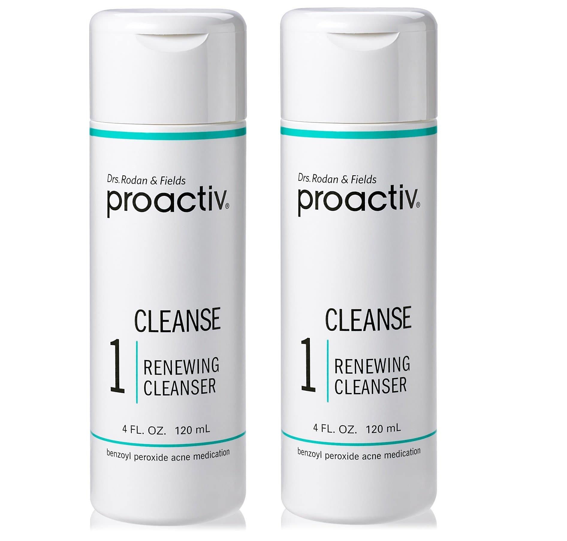 ($50 Value) Proactiv Renewing Acne Cleanser, Face Wash for Acne Prone Skin, 4 Oz - 2 Pack - FLJ CORPORATIONS
