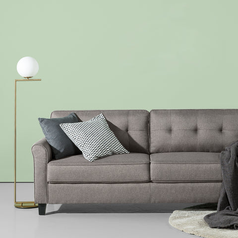 Zinus Sayan 79" Traditional Sofa, Sand Grey