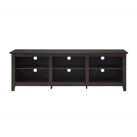 Manor Park Wood TV Media Storage Stand for TVs up to 78" - Espresso - FLJ CORPORATIONS