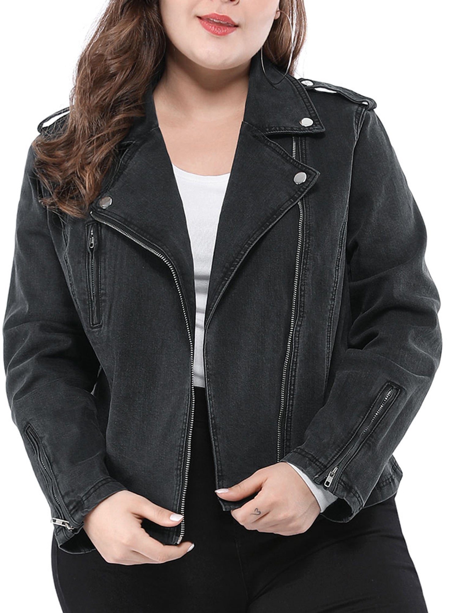 Women's Closure Biker Jacket - FLJ CORPORATIONS