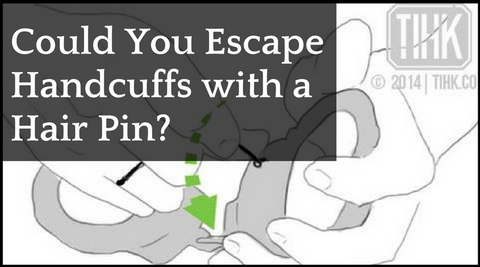 Escape handcuffs with a hair pin