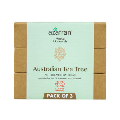 Vanity Wagon | Buy Azafran Organic Australian Tea Tree Anti-Blemish Bath Bar Combo
