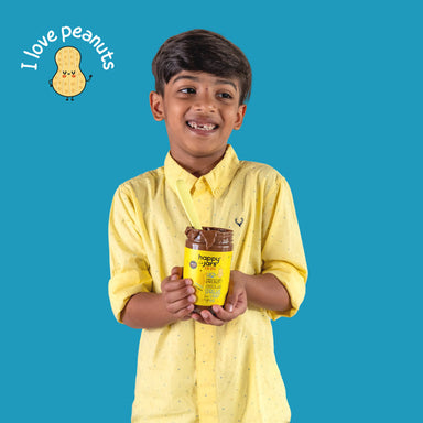 Vanity Wagon | Buy Happy Jars Banana Chocolate High Protein Chocolate Spread for Kids