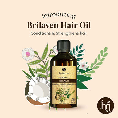 Vanity Wagon | Buy Herbal Me Brilaven Organic Hair Oil with Bhringraj & Lavender