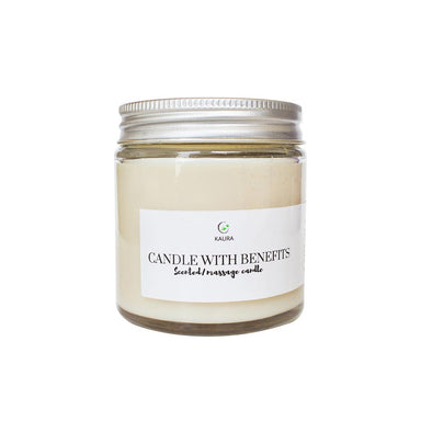 Vanity Wagon | Buy Kaura India Candle With Benefits 2 In 1 (Massage & Scented) with Cookie and Cream