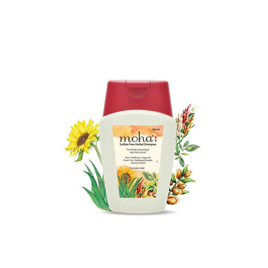 Vanity Wagon | Buy Moha Sulfate Free Herbal Shampoo with Sunflower, Green Tea & Argan Oil