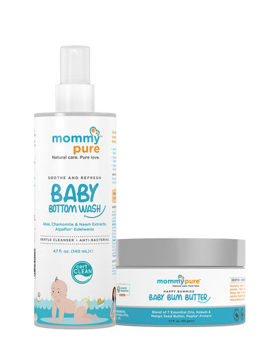 Vanity Wagon | Buy Mommypure Combo Of Baby Bottom Wash & Baby Bum Butter