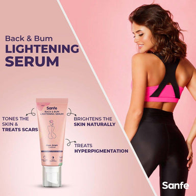 Vanity Wagon | Buy Sanfe Back & Bum Lightening Serum with Pure Vitamin C & Peach