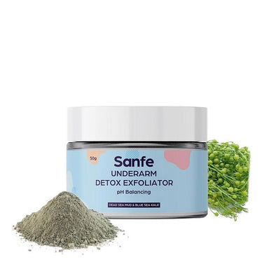 Vanity Wagon | Buy Sanfe Underarm Detox Exfoliator with Dead Sea Mud & Blue Sea Kale