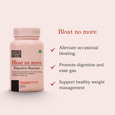 Vanity Wagon | Buy SheNeed Bloat No More Digestive Enzyme Supplement