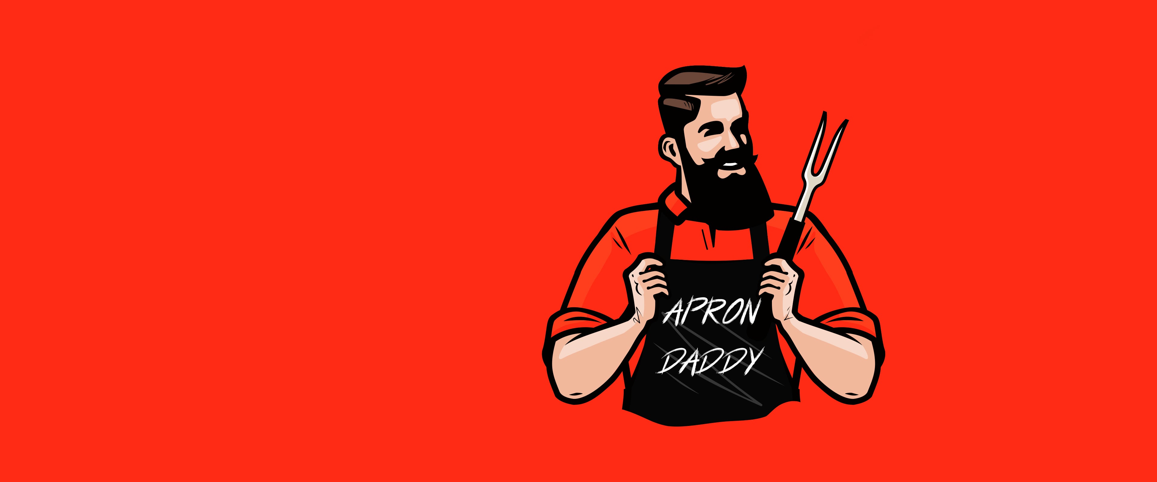About Apron Daddy Mascot Logo 