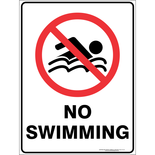 no swimming