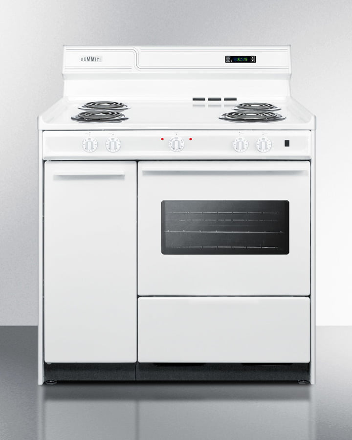 Load image into Gallery viewer, Summit WEM430KW 36" Wide Electric Coil Top Range
