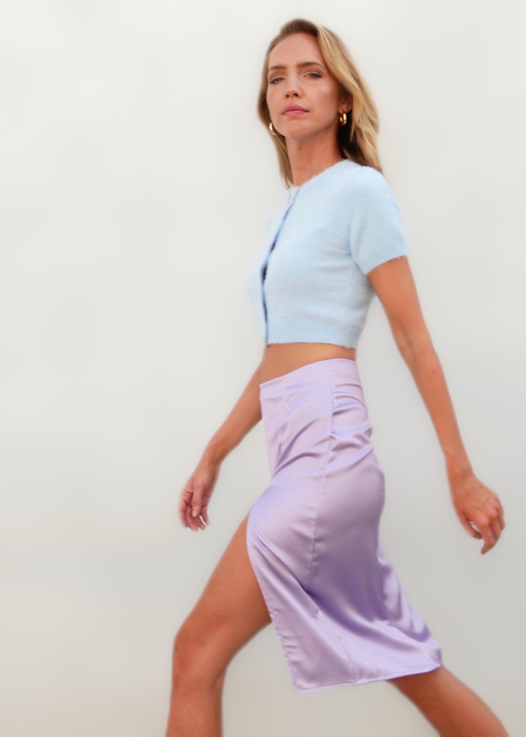 VIOLET MIDI SKIRT