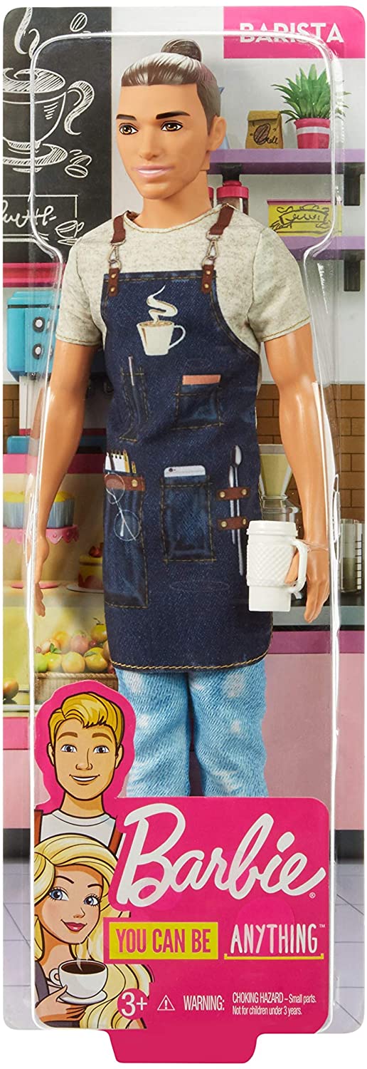 aanvulling Oh jee Arashigaoka Barbie Ken Careers Barista Doll with Coffee-Themed Accessories - Regul –  sunnytoysngifts.com
