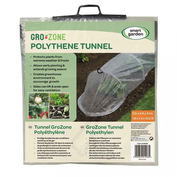 Polytunnel mini greenhouse GroZone Polythene Tunnel Smart Garden veg patch 
