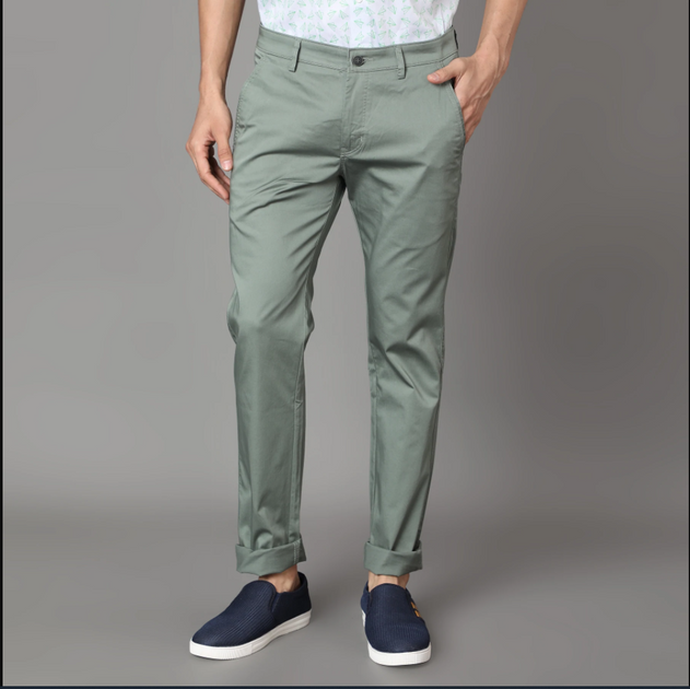 gray chinos for men