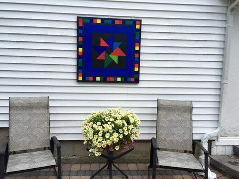 Barn Quilt on a patio