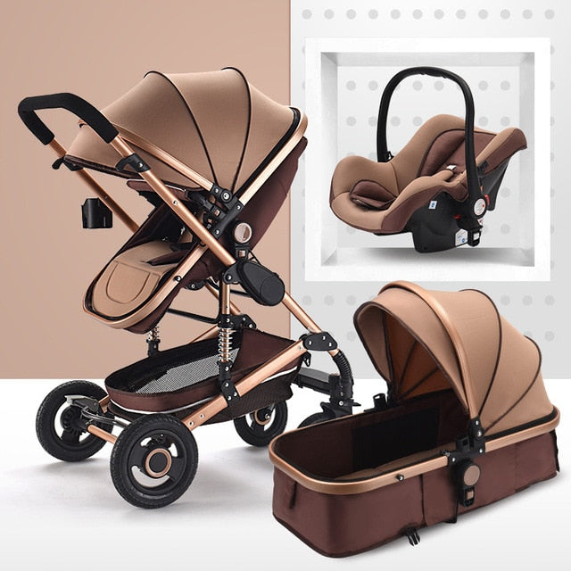 baby gold stroller