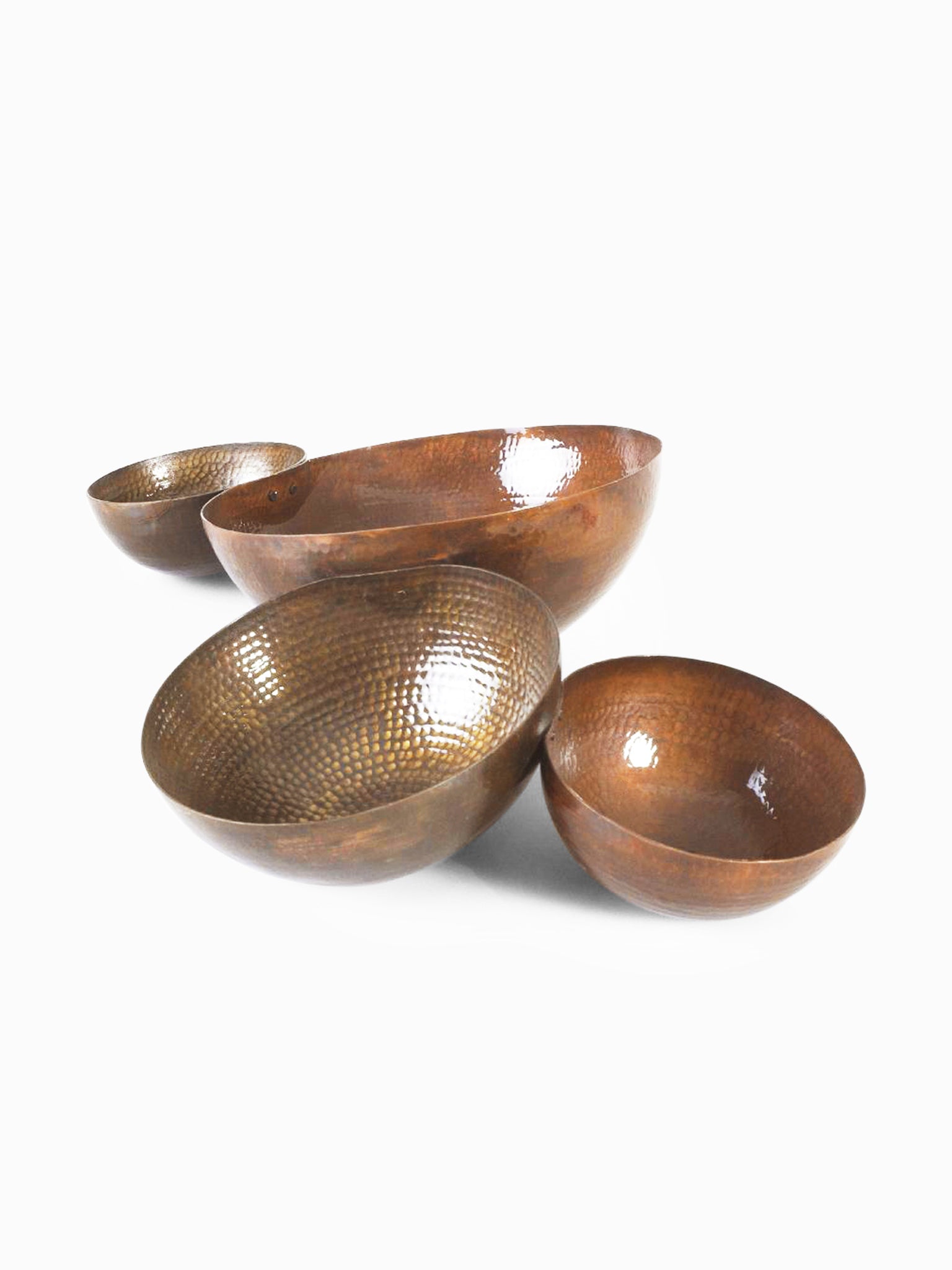 

Brass Jointed Bowls by AnanTaya, Pink;beige