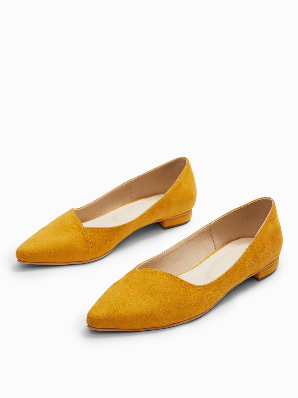 mustard ballet flats