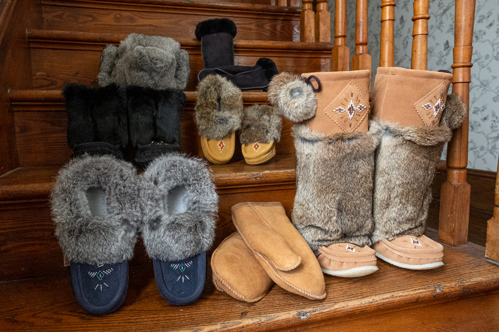 collection of Native style Canadian winter apparel