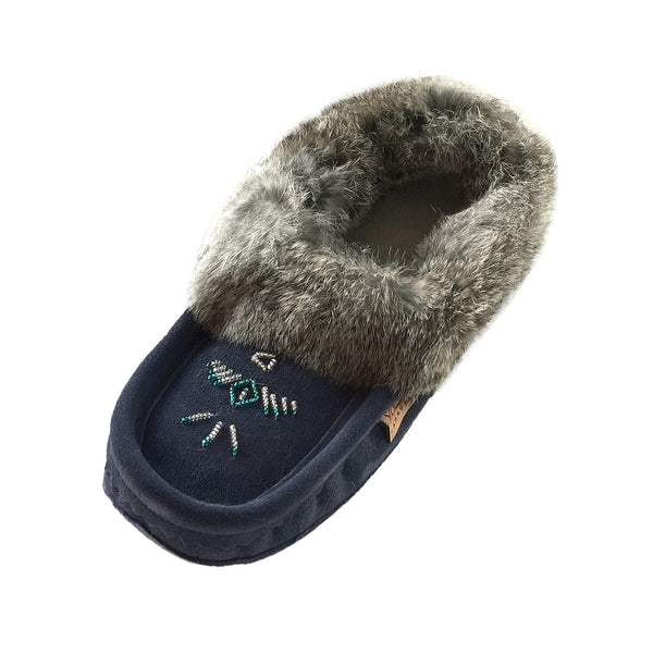 navy moccasins womens