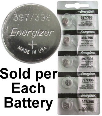 Energizer 397 / (SR726SW, Silver Oxide Watch Battery. On T Batteries and Butter