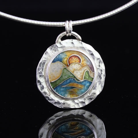 sunset cloisonne enamel jewelry collection by Tonya Butcher