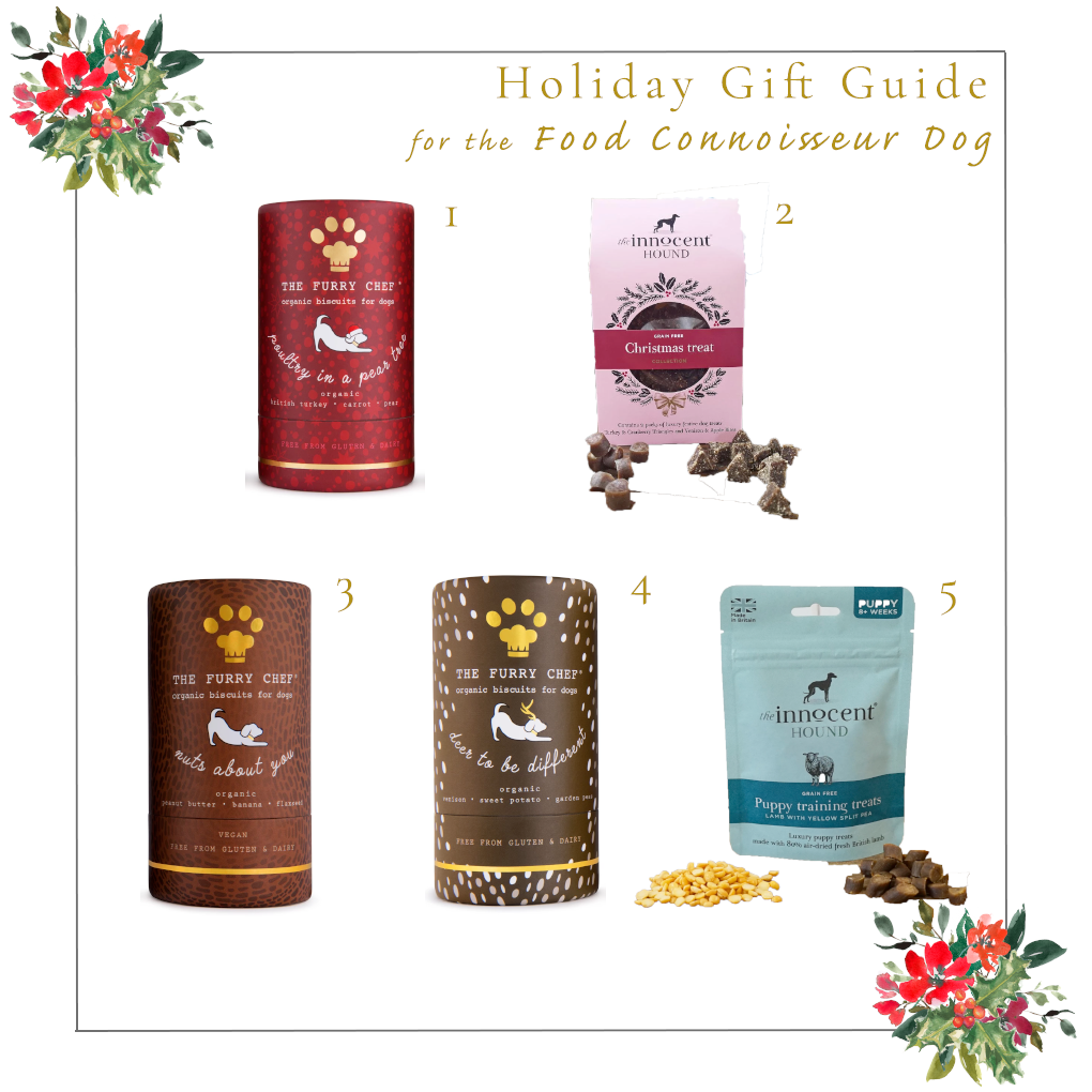 Holiday Goft Guide for the Foodie Connoisseur Dog Ginger and Bear