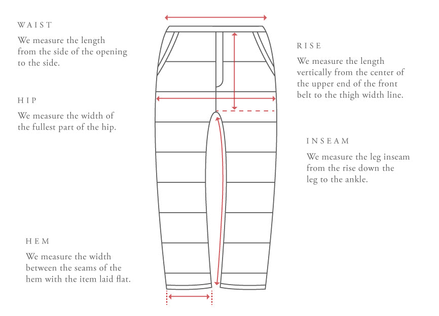 Bottoms Sizing Guide