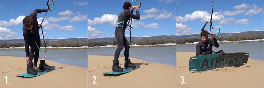 How to put boots on - Kiteboarding with boots - All you need to know about kite boots guide 2018 - Alex Pastor Kite Club