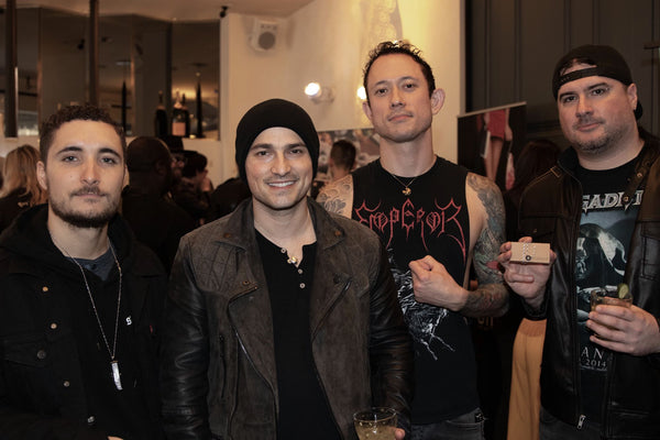 The guys from Trivium in Fortune & Frame fortune cookies and fortune lockets