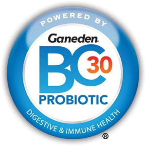 powered by ganeden BC30 Probiotic