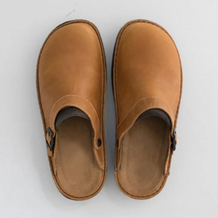 Men's Soft Leather Slippers – palettelive