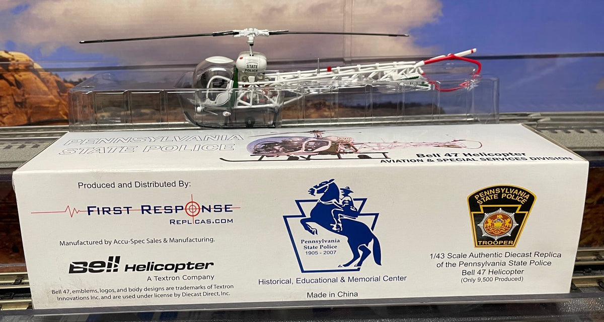 PA State Police Bell 47 Helicopter model
